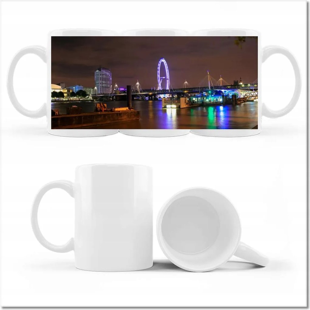 Fényképes bögre Lila London Eye