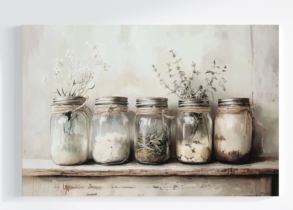 Vászonkép Canvas Konyha Étel Főzés Fűszerek Gyógynövények 120x80