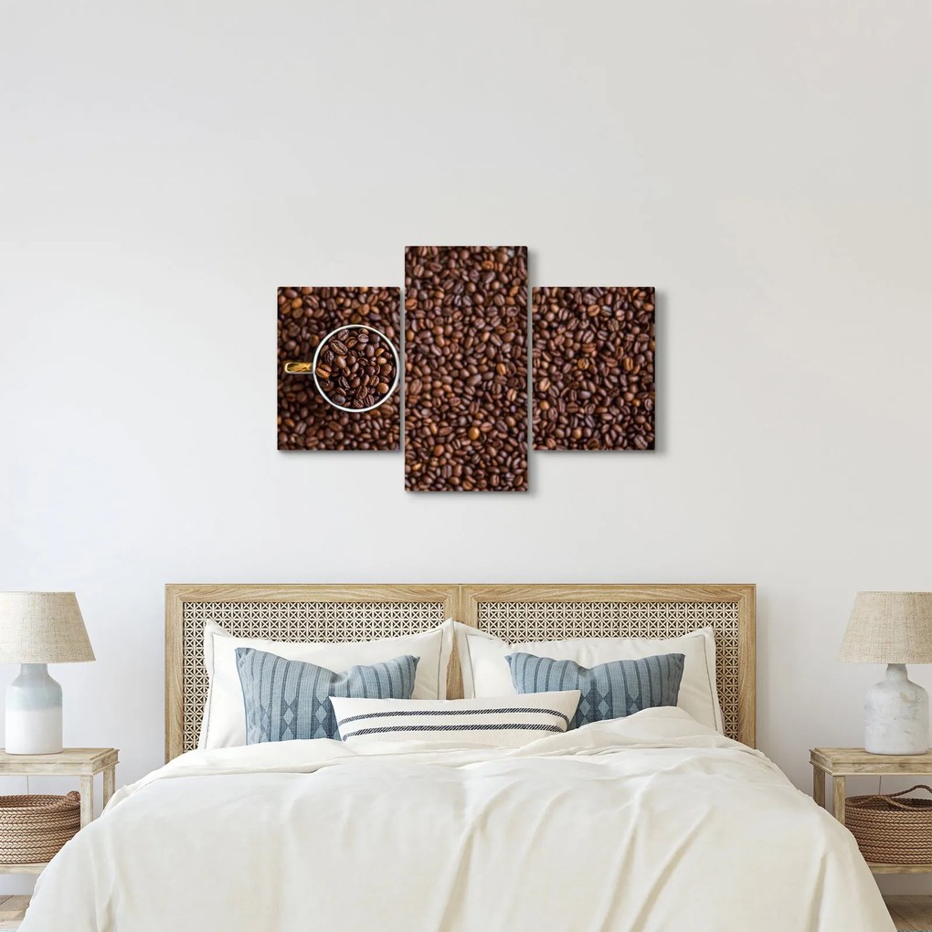 Kép - kávé szemek (90x60 cm)