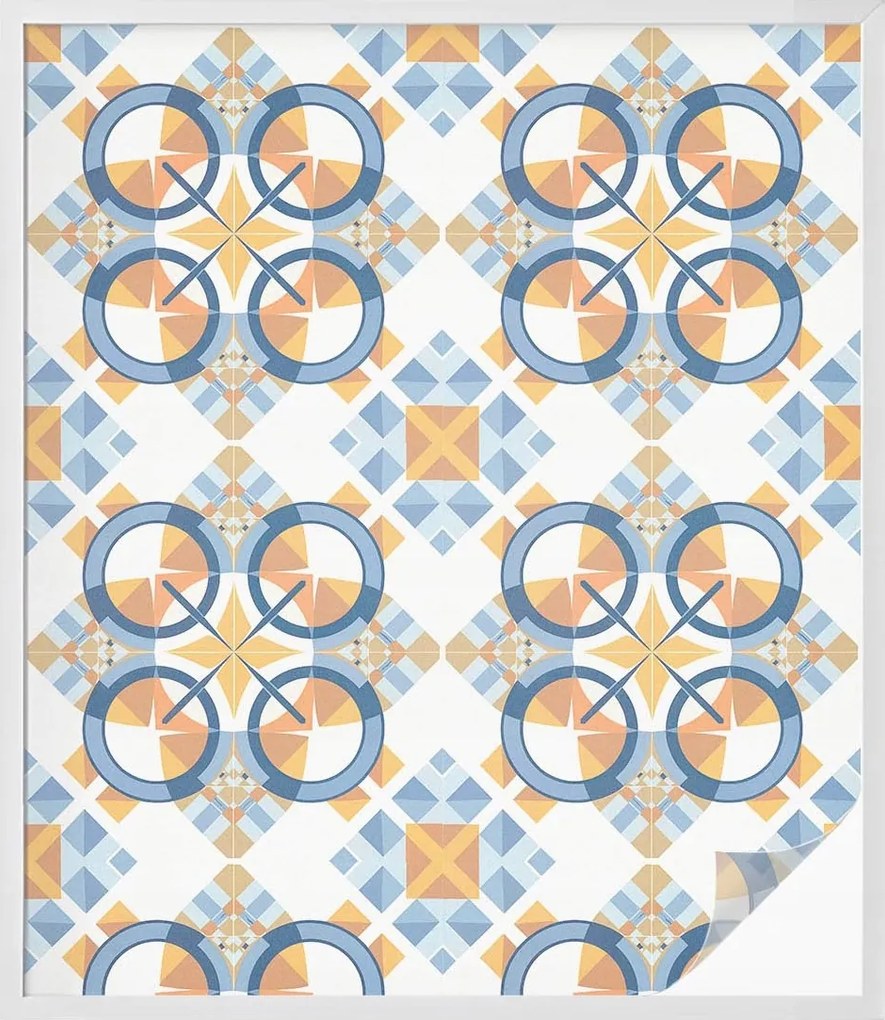 Öntapadós ablakfólia adatvédelem Geometrikus minta 100x116