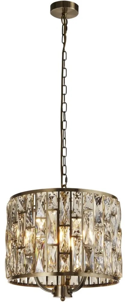 Searchlight 6583-3AB - Csillár láncon BIJOU 3xE14/60W/230V réz