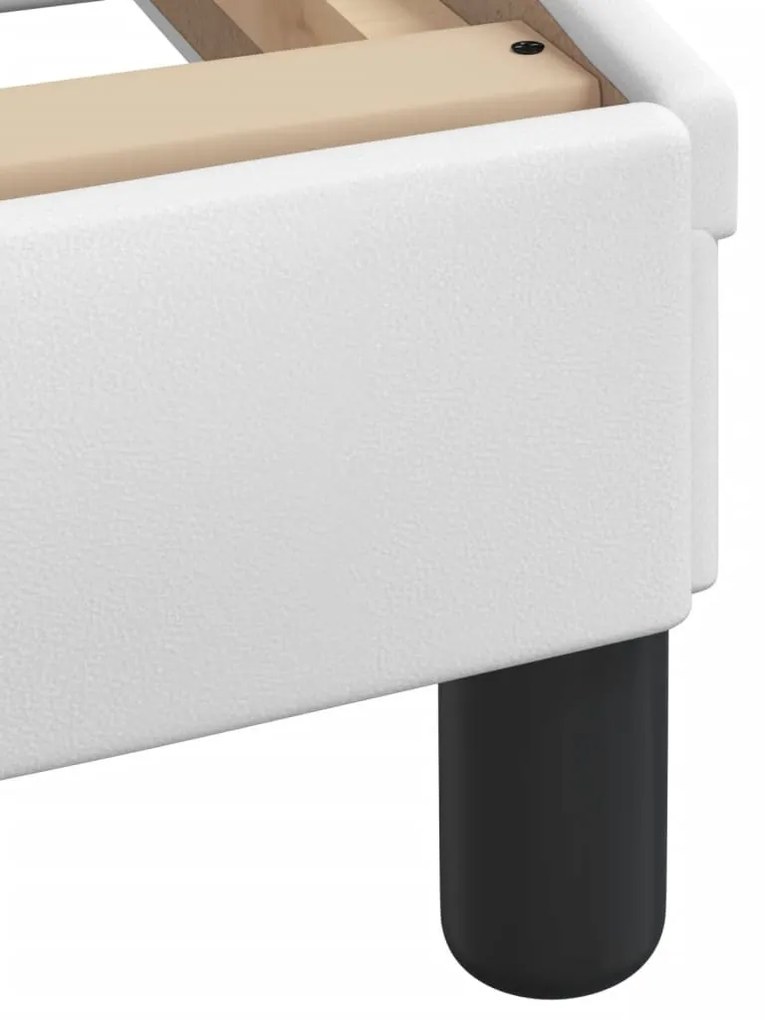 fehér műbőr ágy Viana matraccal 160 x 200 cm