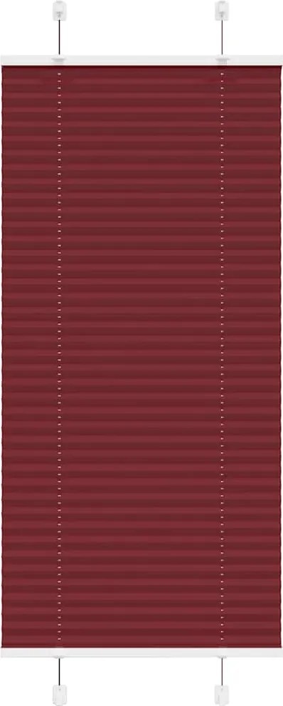 vidaXL pliszírozott redőny Bordeaux piros 60x150 cm Szövetszélesség