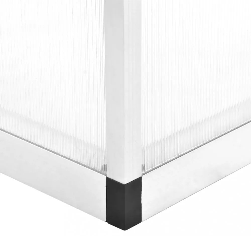 alumínium melegház 302 x 190 x 195 cm 11,19 m³