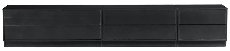 Fekete borovi fenyő moduláris TV-állvány 50x40 cm Finca – WOOOD