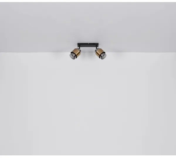 Globo 15560-2 - Spotlámpa MILLEY 2xE27/40W/230V fekete/réz