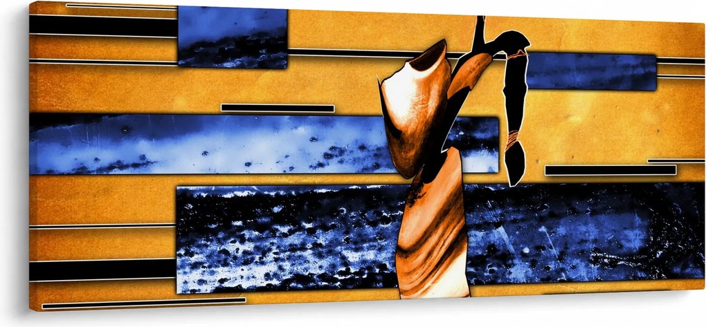 Egy absztrakt festmény képe (120x50 cm)
