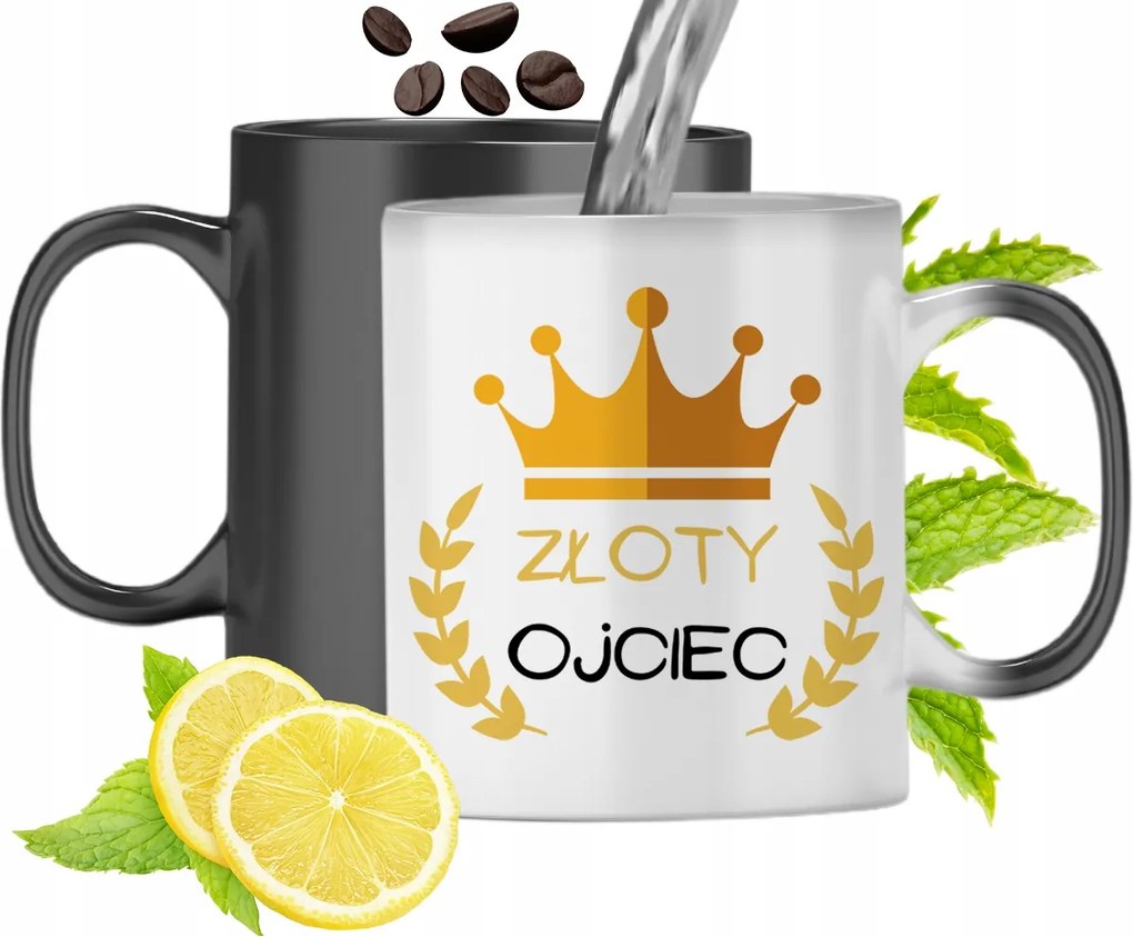 Mágikus Bögre Apukáknak Színváltós Nyomtatott Fotóval