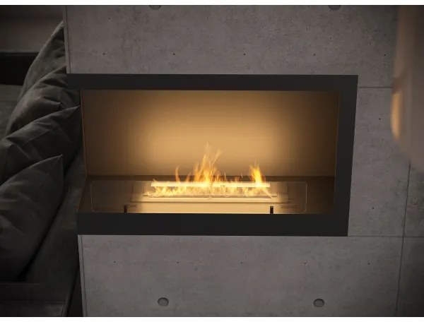 InFire - Sarok BIO kandalló 84x54 cm 3kW fekete