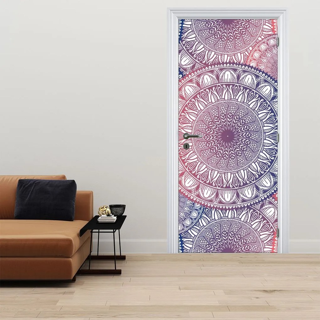 Fotótapéta ajtóra - Mandalák (95x205cm)
