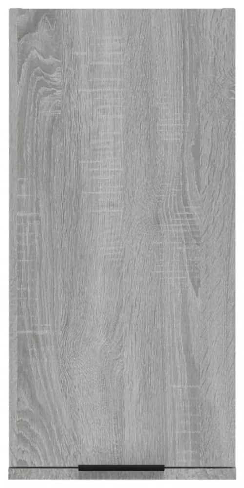 szürke sonoma színű fali fürdőszobaszekrény 32 x 20 x 67 cm