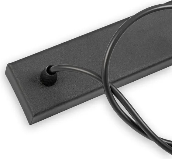 ALBA kábeles függeszték 3xE27/15W/230V fekete/barna