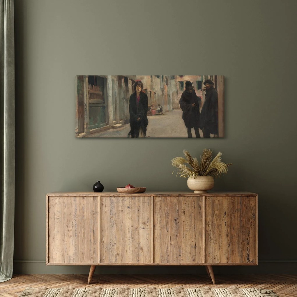 Kép - John Singer Sargent, Street in Venice, reprodukciók (120x50 cm)
