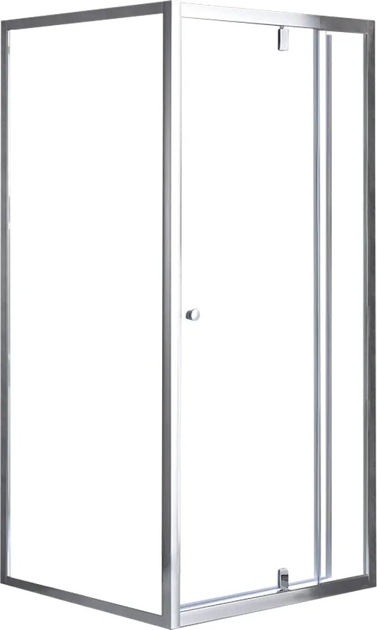 Flexi falsíkra szerelhető szögletes zuhanykabin 80x80 cm zuhanytálca nélkül