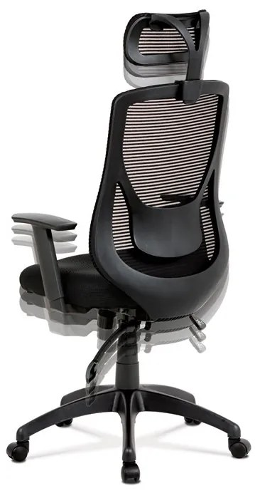 Fekete Hálós Irodai Szék, Szinkron Mechanikával. BK – KA-A186