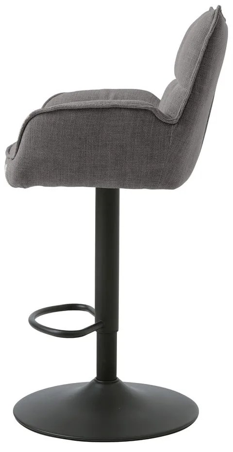 Szürke állítható magasságú bárszék szett 2 db-os Marilla – Unique Furniture