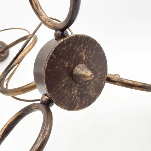 COBRA csillár rúddal 3xE27/60W/230V bronz/patina