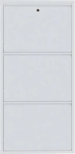 Locking 3 Piece Metal - White