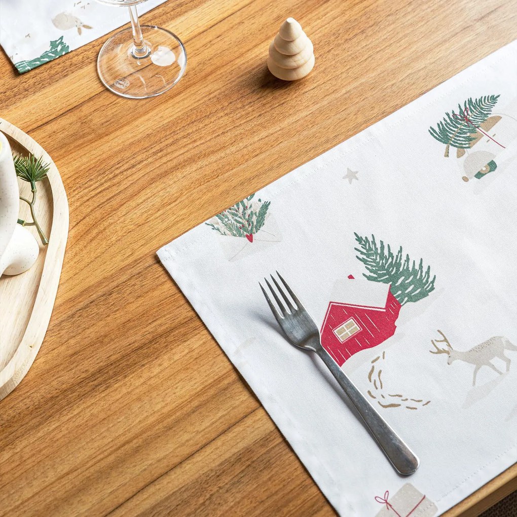Goldea reggeliző alátét - extra erős 100% - os pamut - tradicionális karácsonyi - 2db 30 x 40 cm