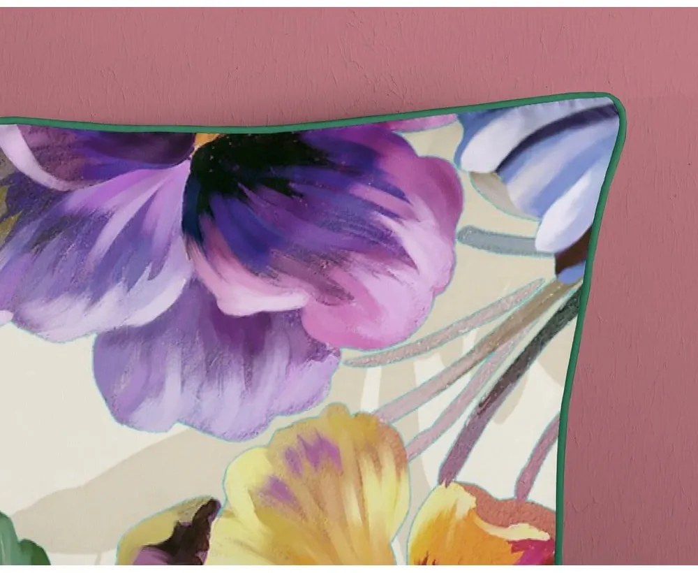 Flower Garden organikus pamut egyszemélyes ágyneműhuzat, 140 x 220 cm - Descanso