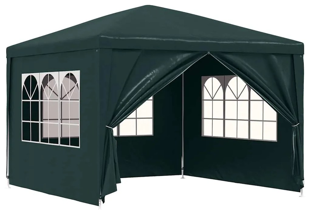 vidaXL zöld partisátor 3 x 3 m