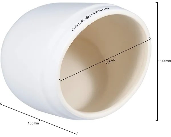 Cole & Mason - Kerámia sótartó WHITMORE