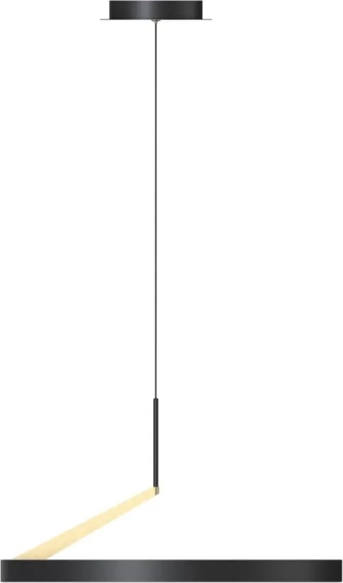 ZUMA LINE MD3689-1M-3BGT MALU Modern Led Függesztett Lámpa Fehér, Fekete, Arany LED IP20