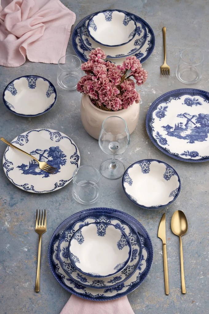 24 részes porcelán étkészlet