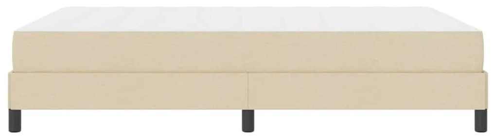 Boxrugós ágy matracmal Krém 140 x 200 cm szövet