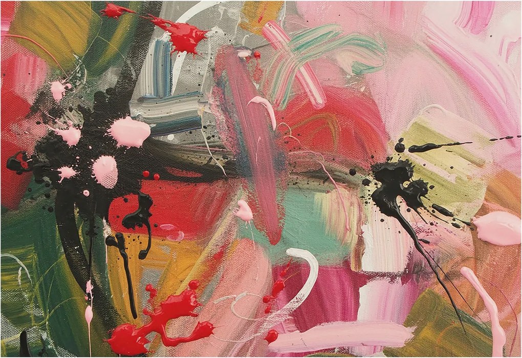 Fotótapéta Fali ragasztó szett Színes káosz 152x104 ragasztó