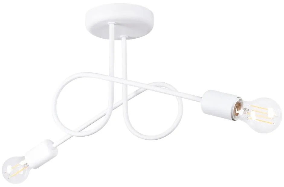 Fehér mennyezeti lámpa 18x57 cm Opulent – Sollux