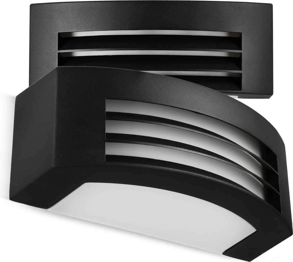 Kültéri fali lámpa Led kerti homlokzati lámpa 1X E27 fekete IP54