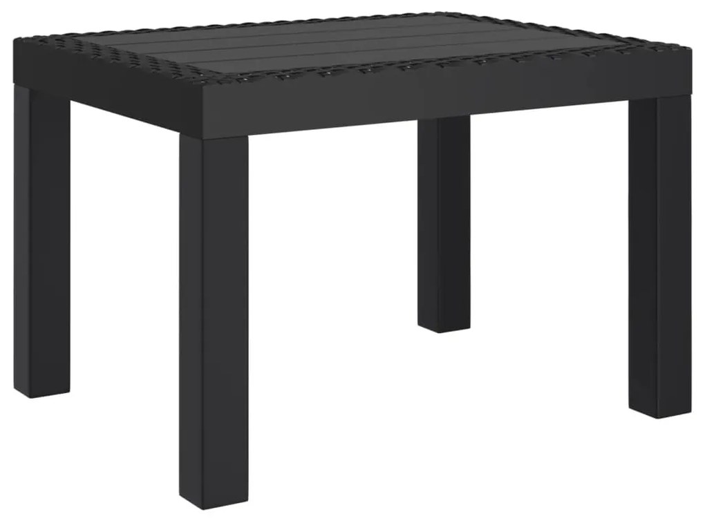 antracitszürke PP kerti asztal 59 x 47 x 40 cm