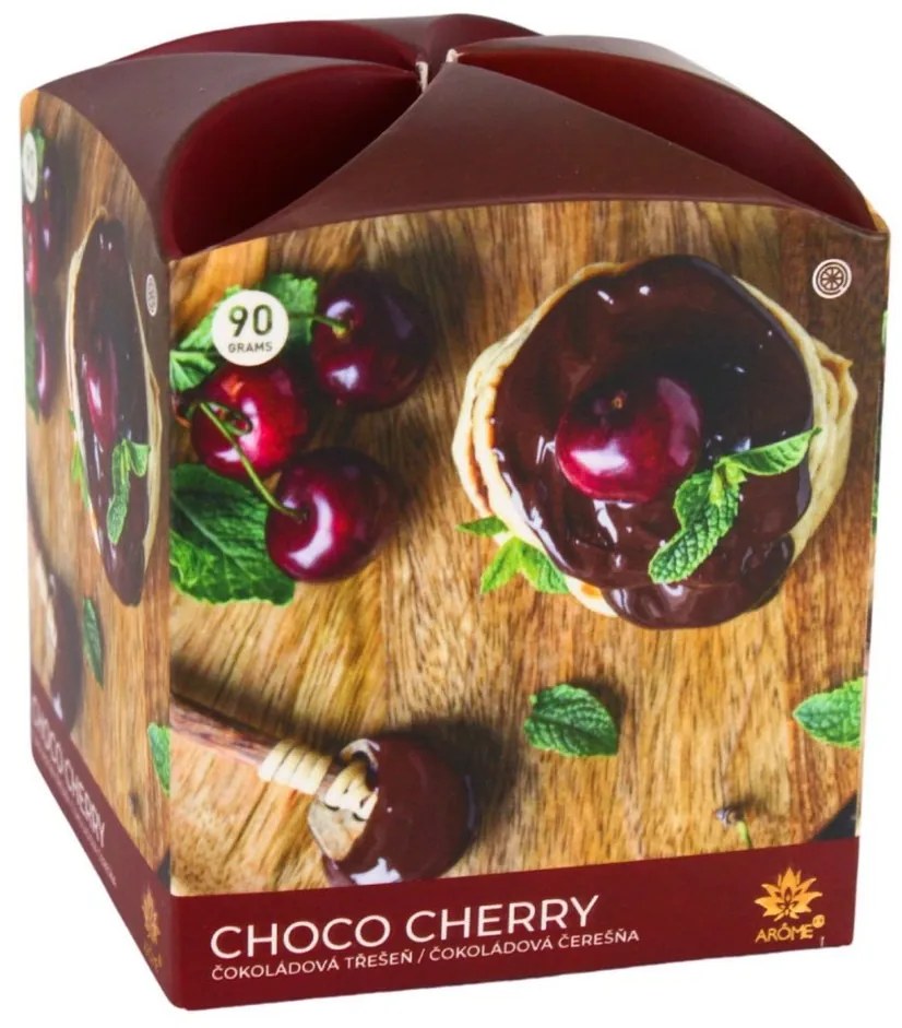 Arome Illatgyertya üvegben Choco Chery, 90 g