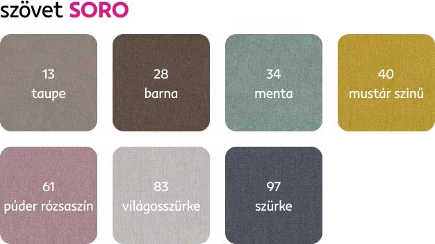 Ülőgarnitúra, szürkésbézs Taupe, balos, BOBY