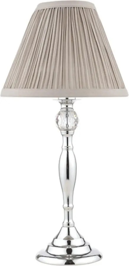 LAURA ASHLEY 3724959-Q ELLIS Kristály Asztali lámpa Csiszolt króm, Szürke E14 IP20