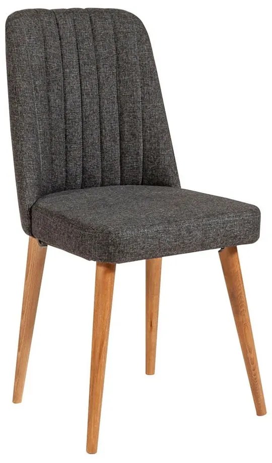 Antracitszürke bársony étkezőszék Stormi Sandalye – Kalune Design