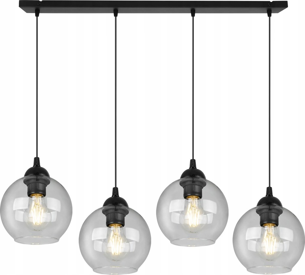 Mennyezeti Lámpa Függő Csillár Üveg Gömbök Loft Konyhába Nappaliba Étkező