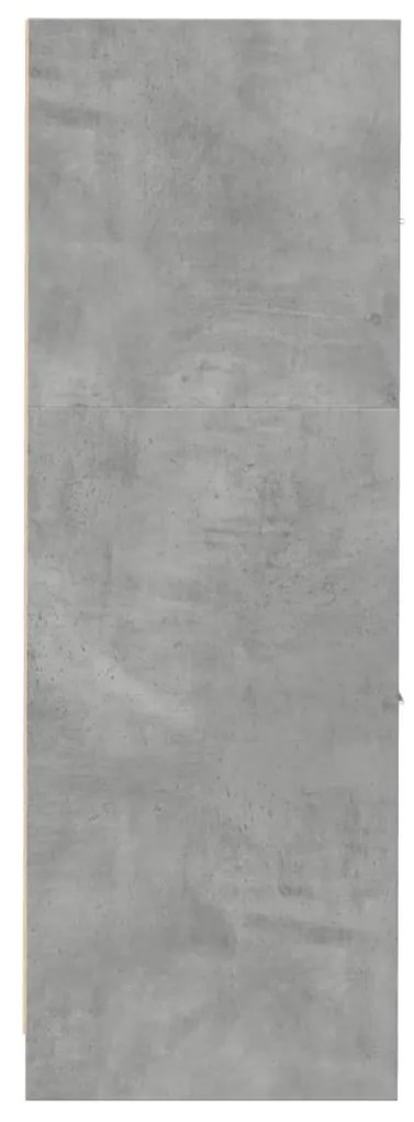 betonszürke szerelt fa patikaszekrény 30 x 41 x 118 cm