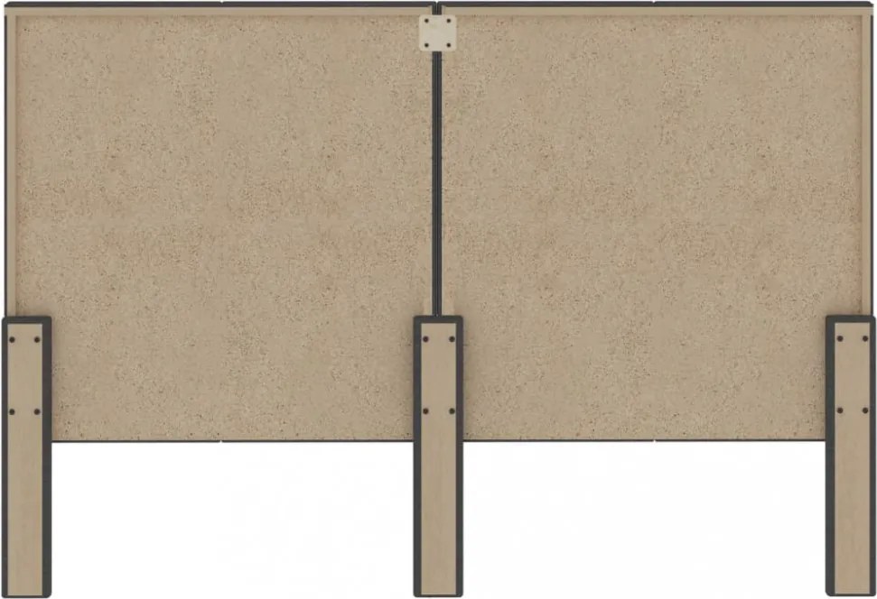 sötétszürke szövet steppelt fejvég 180 x 200 cm