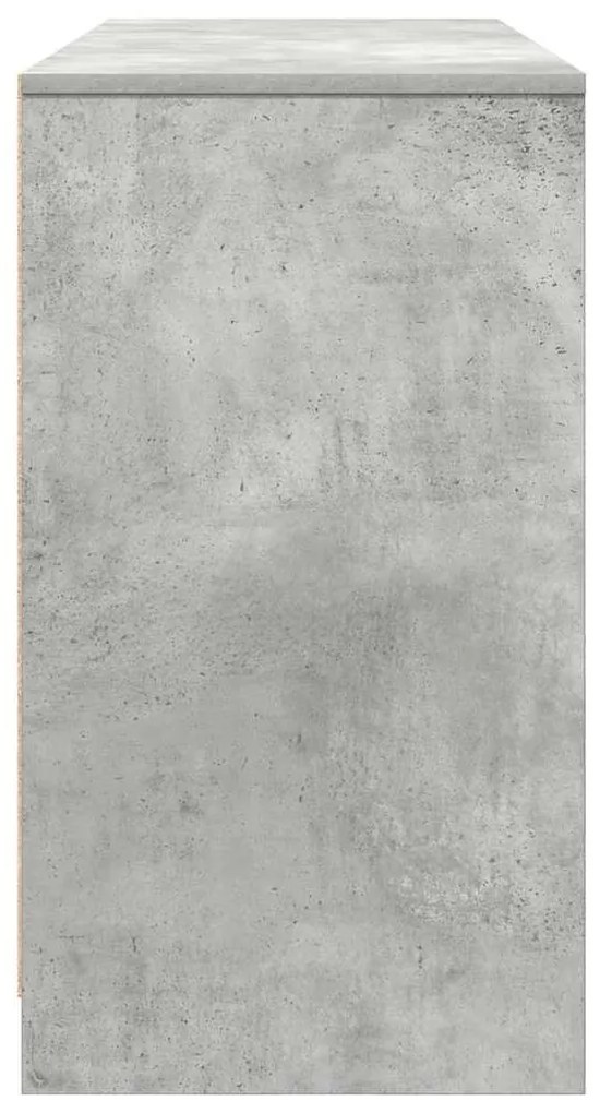 betonszürke forgácslap íróasztal 120x42x76 cm
