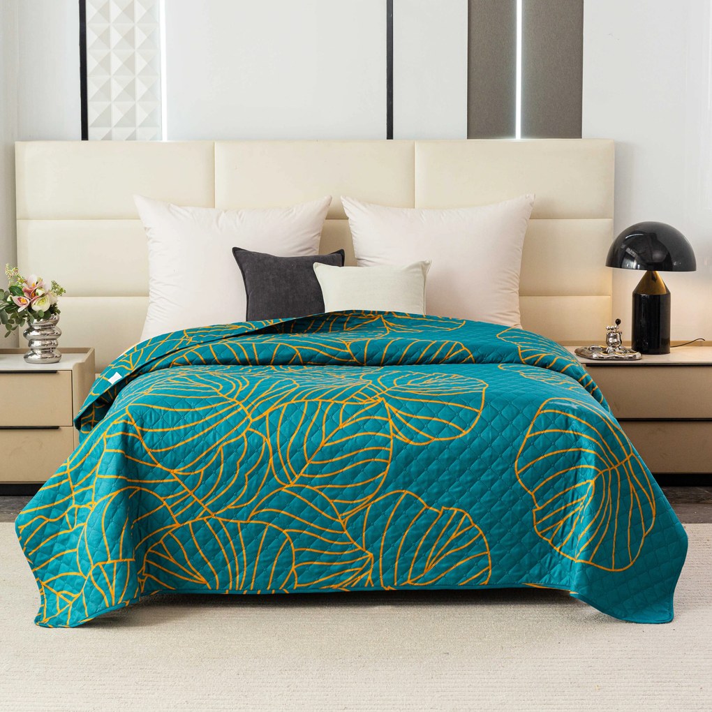 Ágytakaró FANFARE kékeszöld Méret: 220 x 240 cm