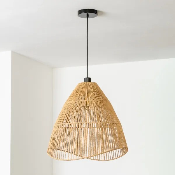 Brilagi - CERIA BOHO LED csillár kábelen 1xE27/40W/230V Ø 50 cm barna
