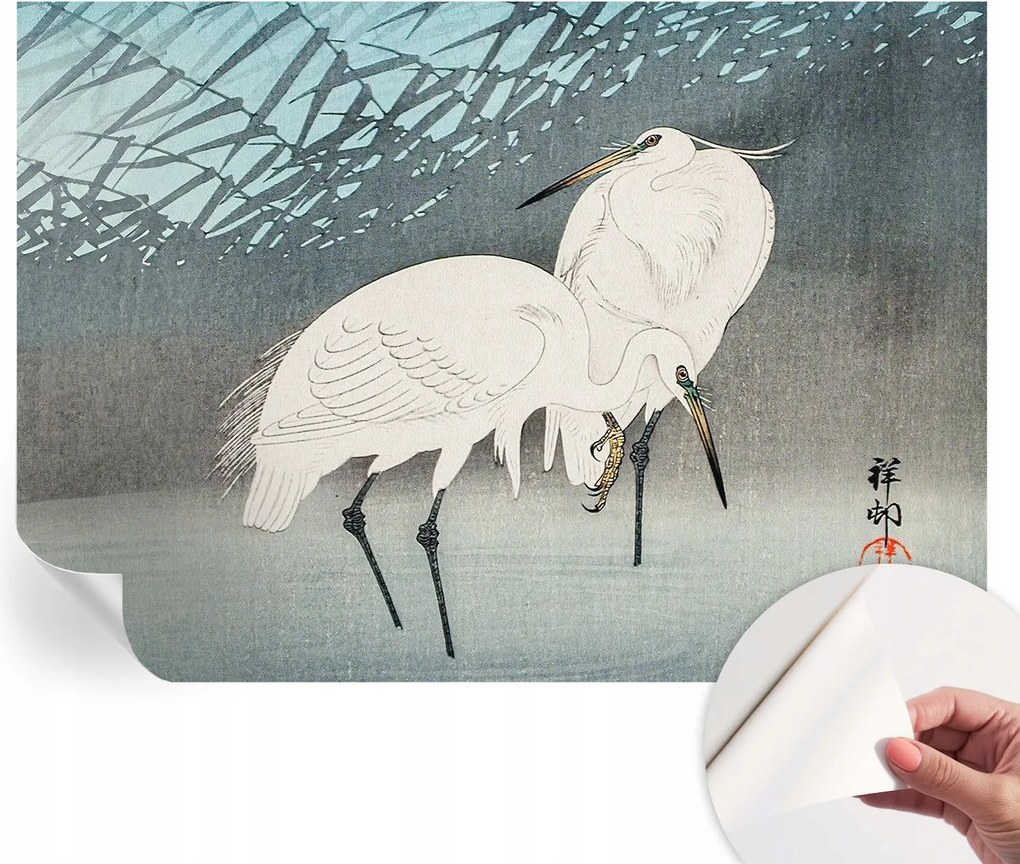 Öntapadós tapéta Divatos 3D fali ragasztóval Finom madarak 208x146 cm