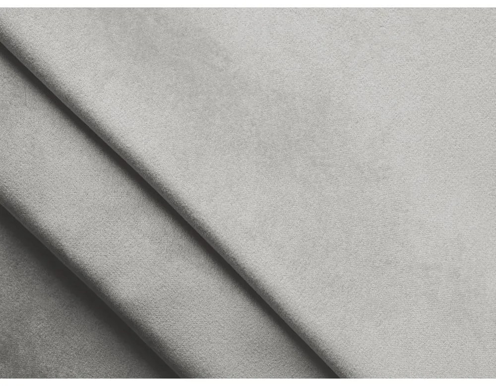 Világosszürke kárpitozott ágyneműtartós franciaágy ágyráccsal 140x200 cm Anani – Makamii