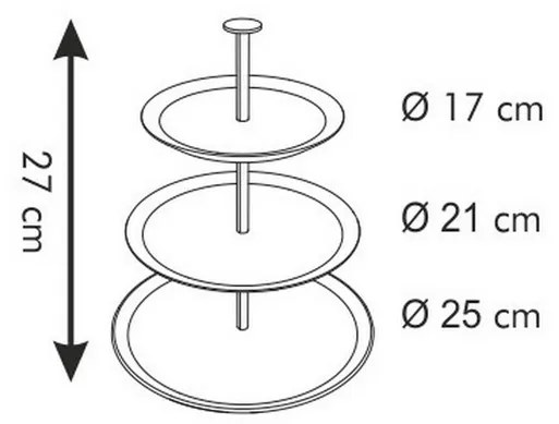 Tescoma GUSTITO sütiállvány 3 emeletes