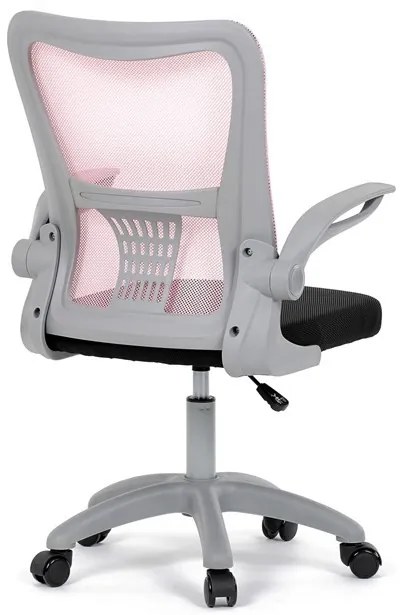 Gyerek szék, magasságában állítható, rózsaszín hálós, KA-K2008 PINK