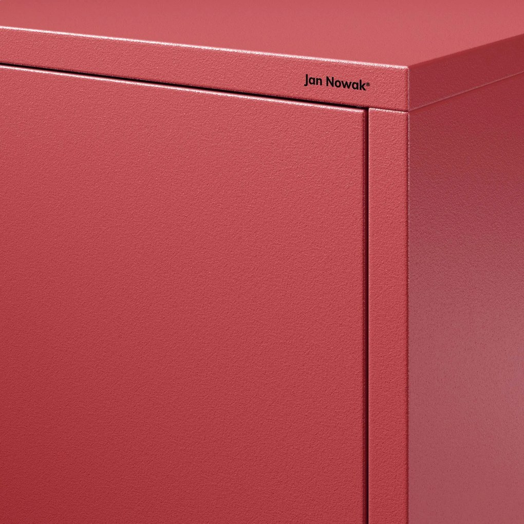 Gardróbszekrény FLAVIO, 800 x 1850 x 450 mm, Modern: piros