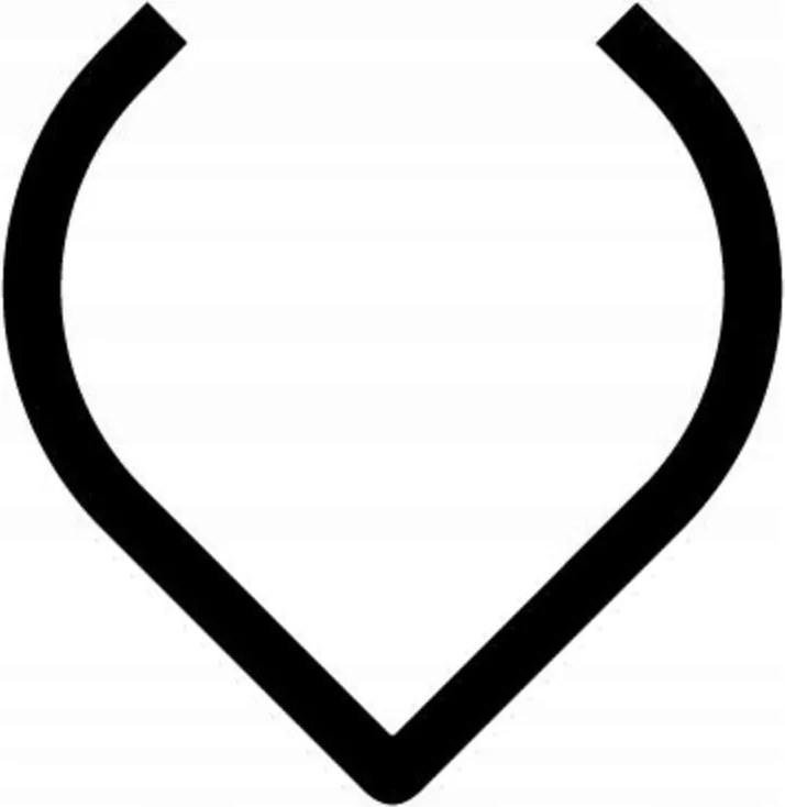 Artemide Fényábécé, kisbetű, V, 3000K, 18W, fehér, 650mm