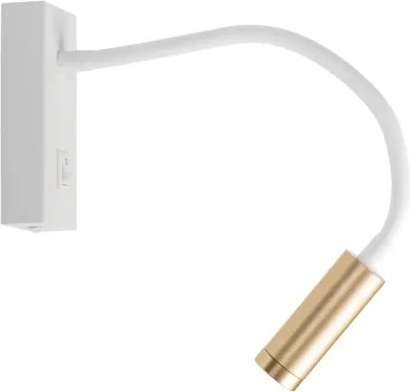 Kanlux 32518 - TONIL LED flexibilis olvasólámpa LED/3,3W/230V fehér/arany